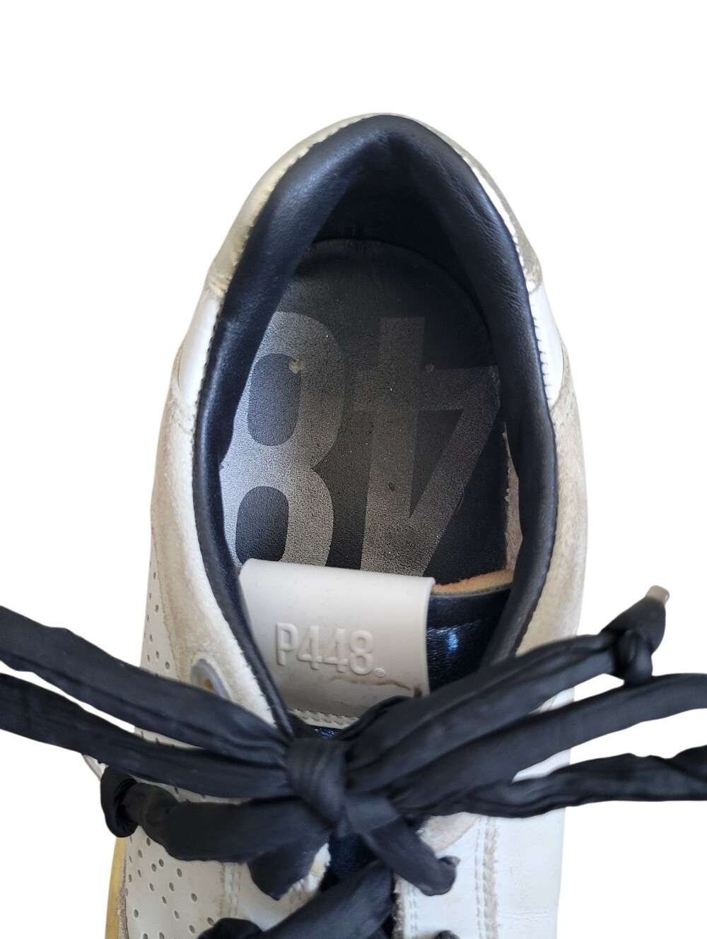 P448 Mason Perforated Sneakers In Neutrals - Picture 9 of 10